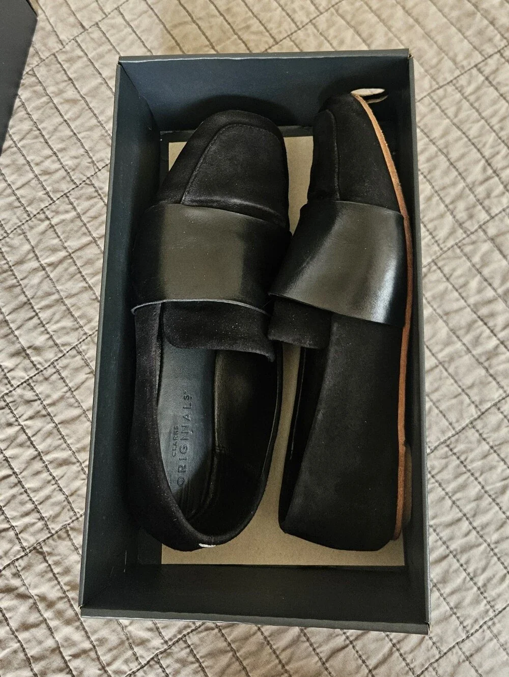 Clarks Black Suede - Margot Loafer